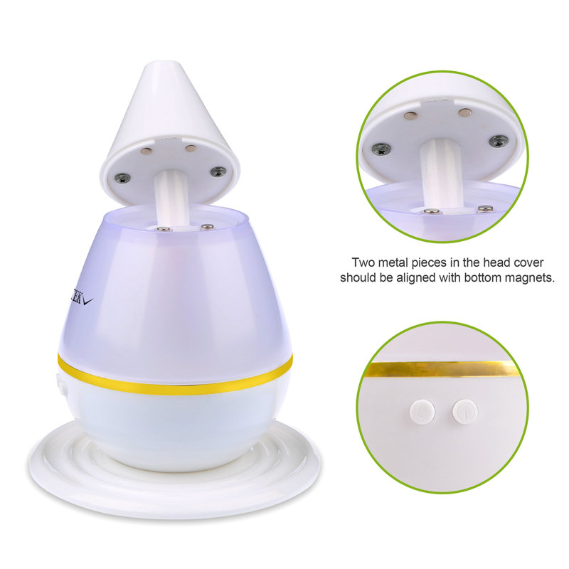 IMounTEK 0.06 Gallons Cool Mist Steam Tabletop Humidifier for 210 Cubic Feet