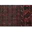 Tapis rouge / brun en laine noué à la main de conception unique 3 pi 6 po x 6 pi Sherer Balouch