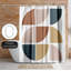 Rideau de douche 71 "x 74", cercles Mid-Century par ArtPrink