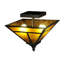 "T" Mission 2 - Light Semi Flush Mount
