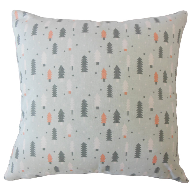 Coussin en coton Zeandra, 18 po x 18 po, Coucher du soleil