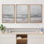 «Coastal Beach Ocean Waves Cloudy Beach Nature Fine Landscape Rustic Country / Farmhouse on Canvas», reproduction de 3 pièces-94434368-94434367