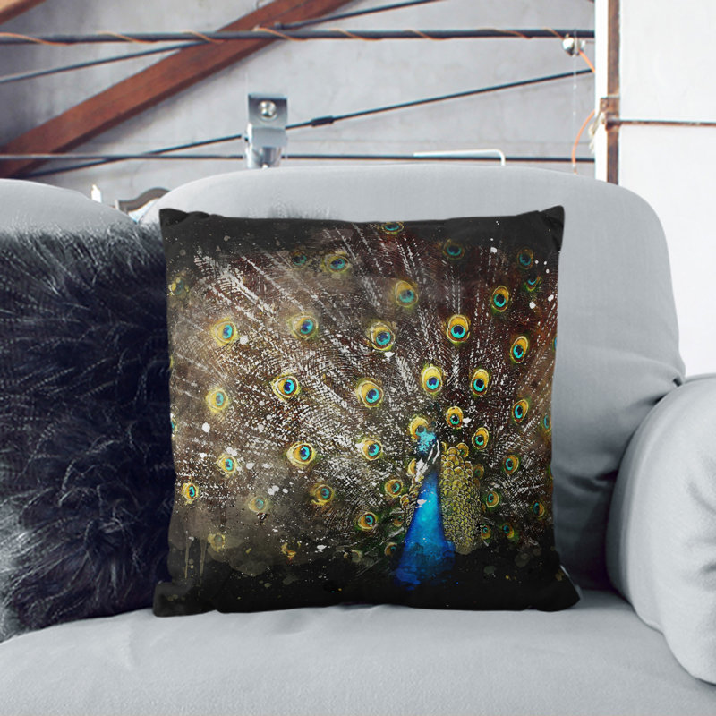 Peacock Vol.1 Scatter Cushion, 55cm H x 55cm W x 20cm D