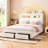 Upholstered Bed Frame, Storage Bed With Led And Charging Station-1083511989