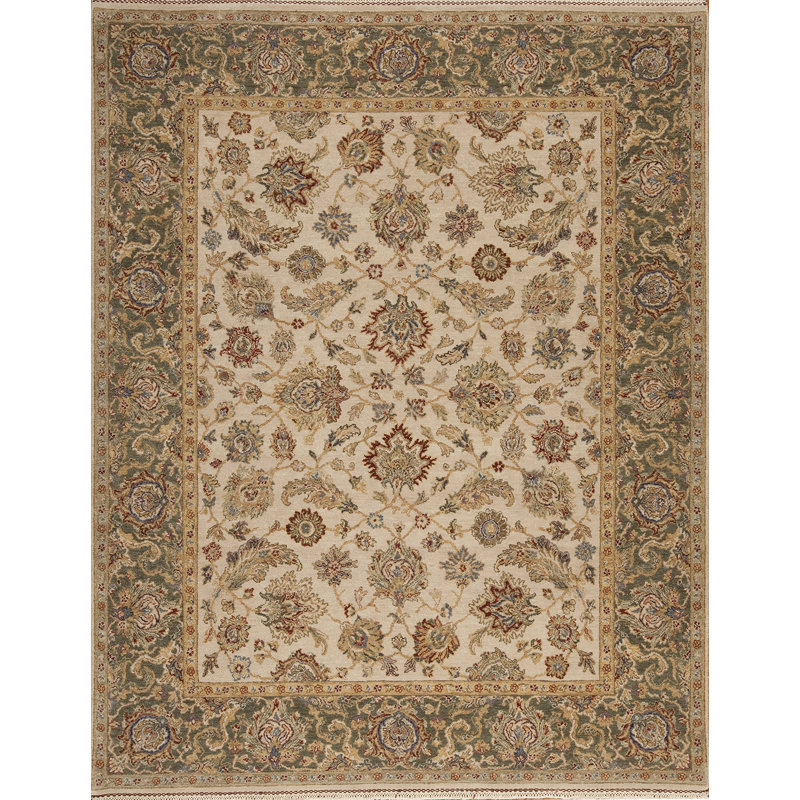 Sovereign Hand Knotted Wool Area Rug, Rectangle 6' x 9'