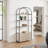 71’’ Arched Bookshelf with Cabinet