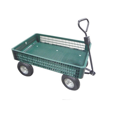 Tierra Garden Greenhouse Wagon with Foam Wheels 53"L x 30"W x 23"H, Load Area 45"L x 28"W x 8"H