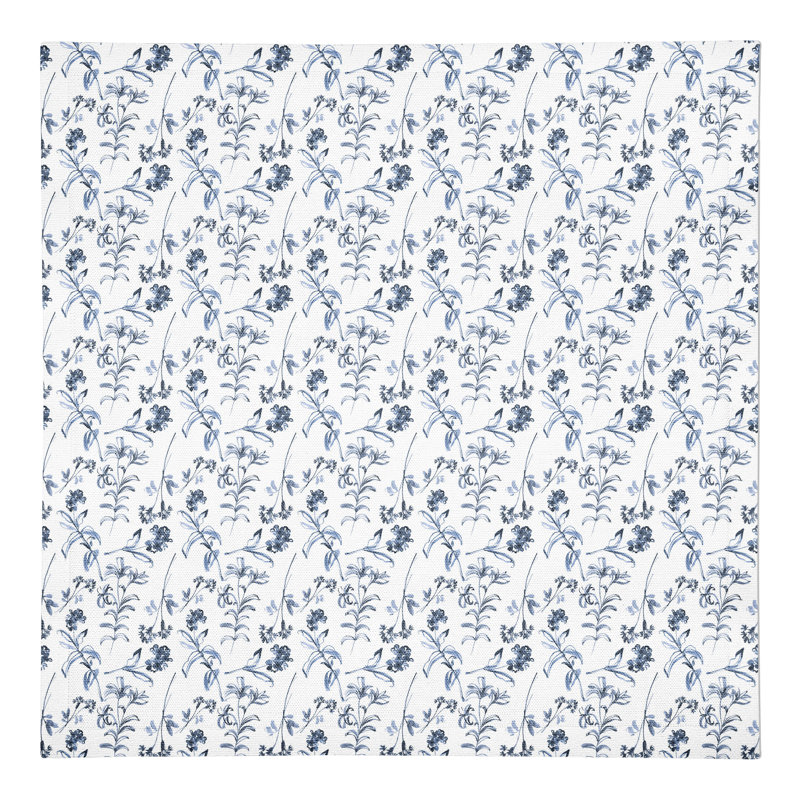 Serviette florale en coton