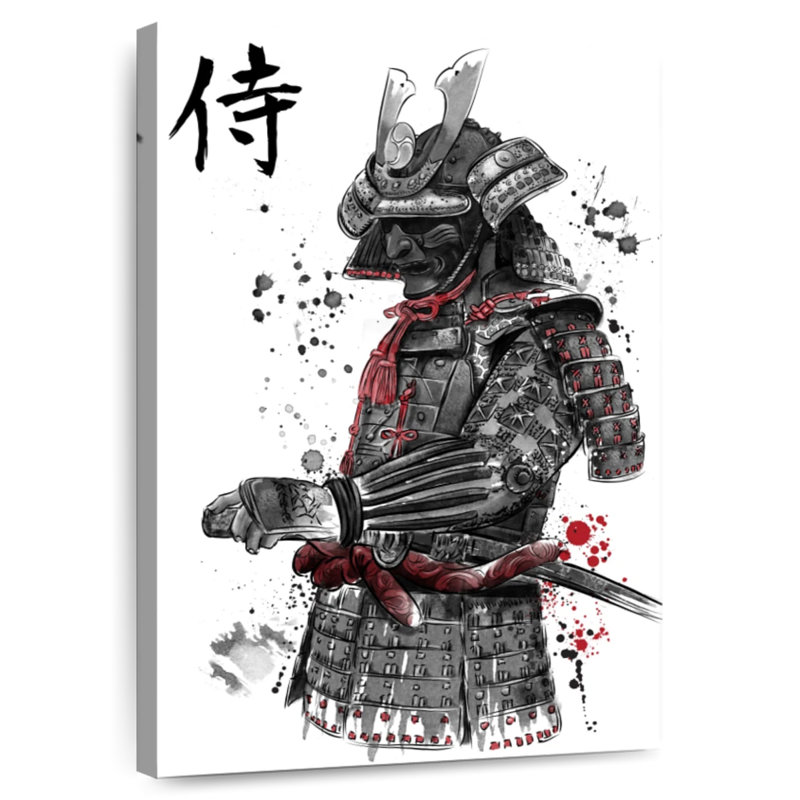 Mait Samurai Sumi-E, 48" H x 32" W