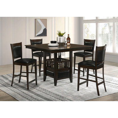 Finley Espresso 5-Piece Dining Set