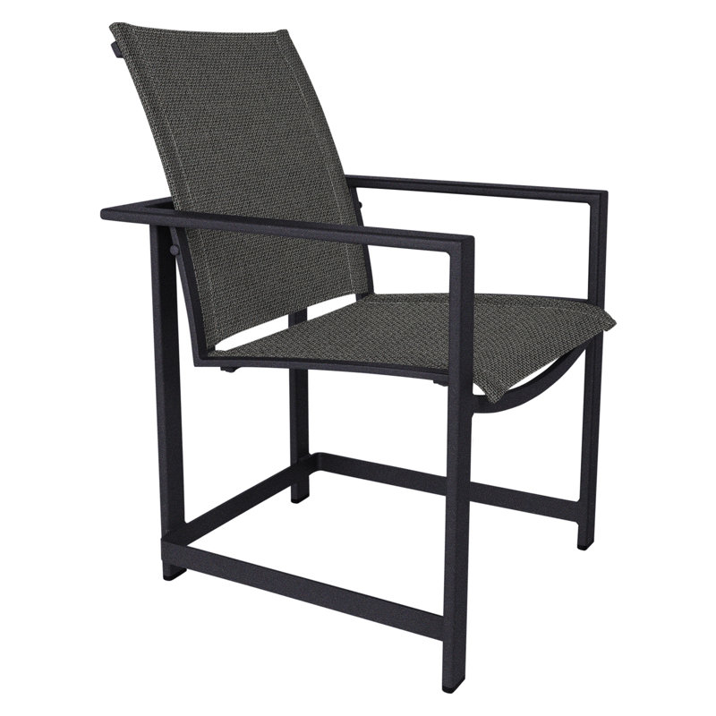 Studio Outdoor Dining Armchair, Logan Graphite, Graphite