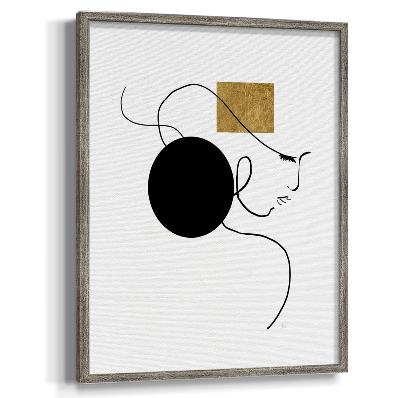 Shapes and Lines I, reproduction encadrée - bois massif, H 21 po x l 17 po