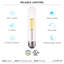 5 watts (équivalent à 60 watts), ampoule à DEL T9 à intensité variable, culot E26 / moyen (standard)-73222833