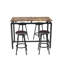 Ensemble de salle à manger 5 pièces à hauteur de comptoir - table + 4 tabourets, pub / cuisine, peu encombrant, facile à assembler