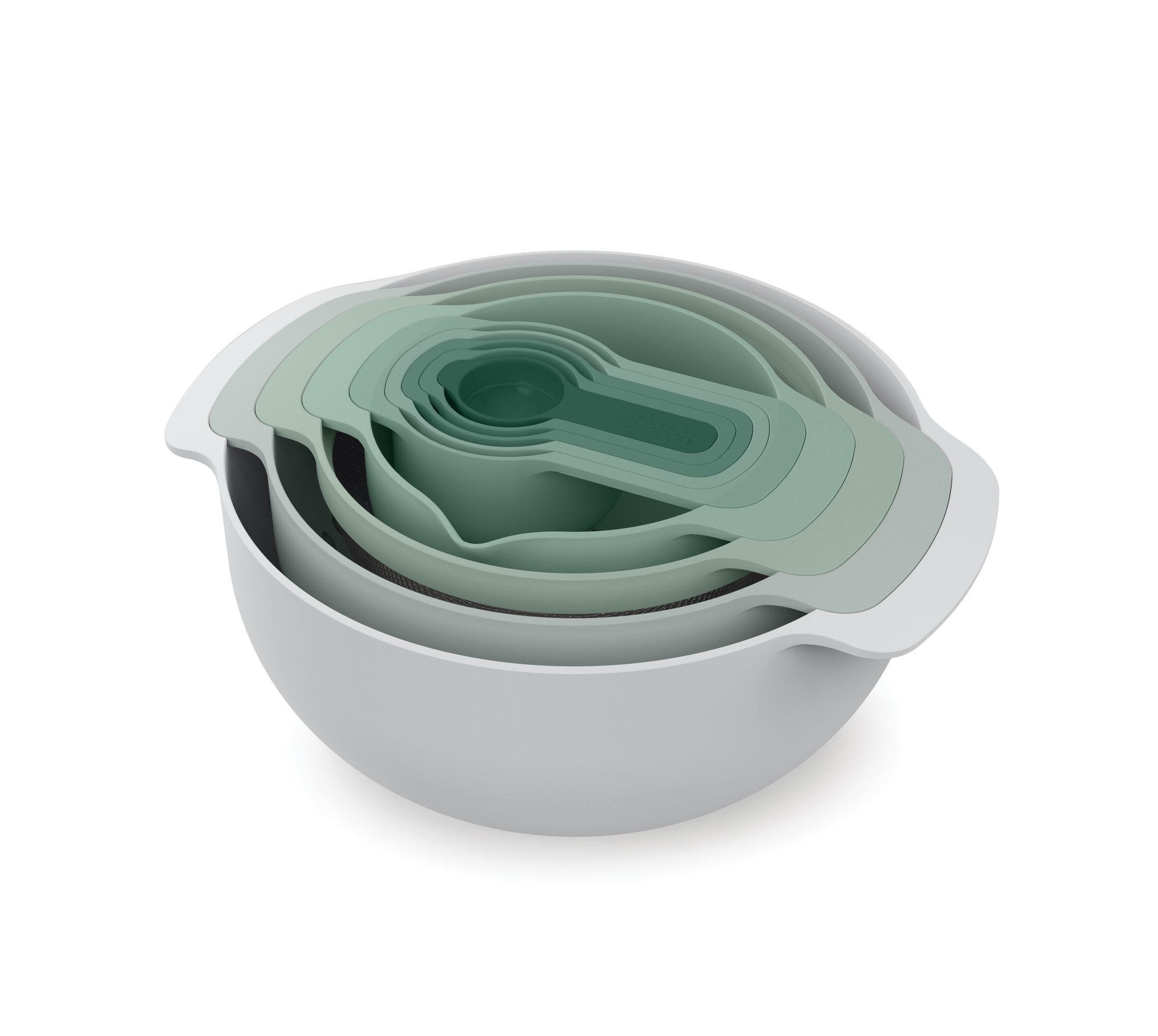Joseph Joseph Nest 9pc Food Preparation Set with Mixing Bowls & Measuring Cups