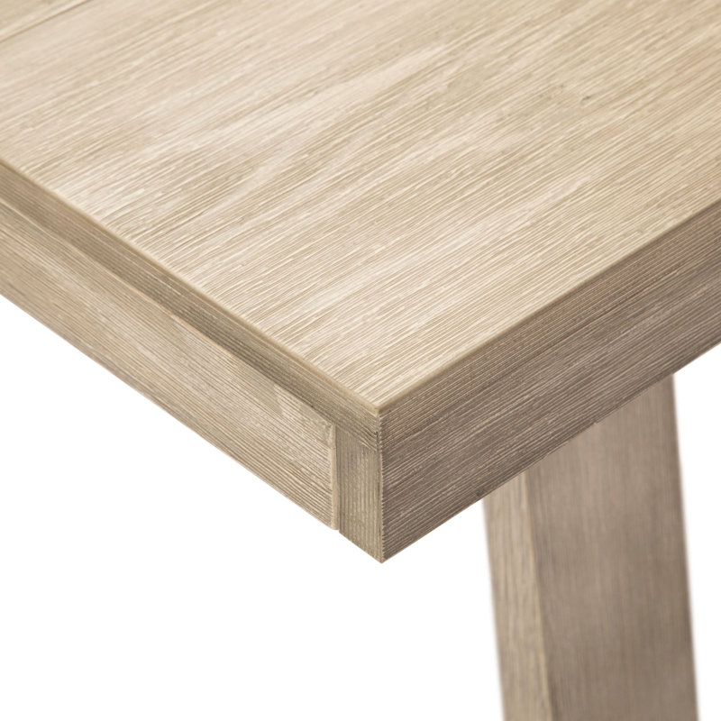 Table de salle à manger Linzy, Coquillage brossé, L 36 po x L 72 po