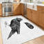 Tapis d'angle d'intérieur blanc, lavable à la machine et décoré pour Noël-133685639