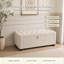 Banc coffre 130 x 40 x 40 cm, en lin beige, avec rangement et charnière de sécurité-1585898141-1585898143