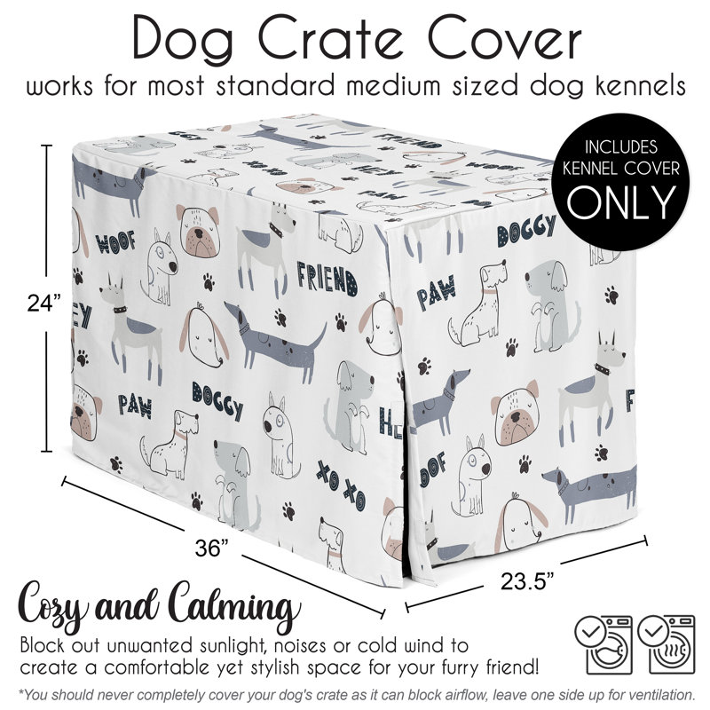 Canvas Pet Crate Cover