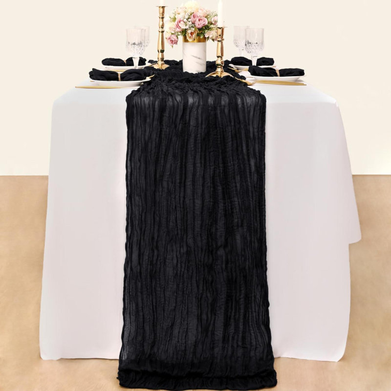 Chemin de table Mihrican, Noir