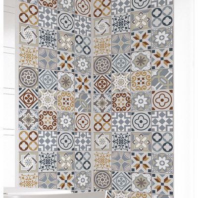 6'' W x 6'' L Vinyl Peel and Stick Field Tile