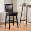 Tabouret de comptoir en cuir synthétique 28 pouces