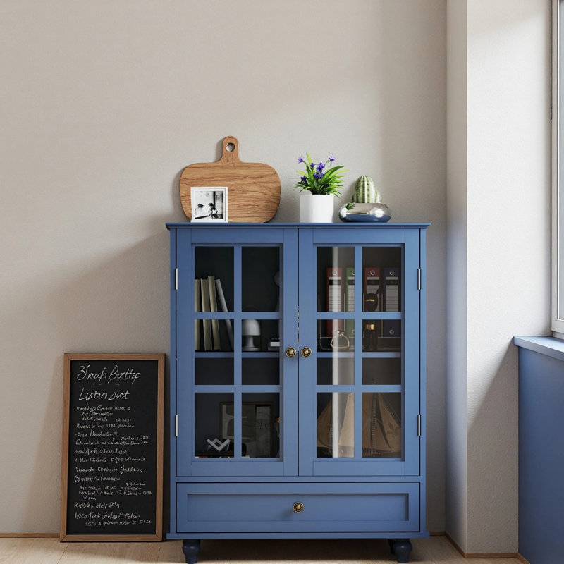 Buffet 28,02 po, Bleu
