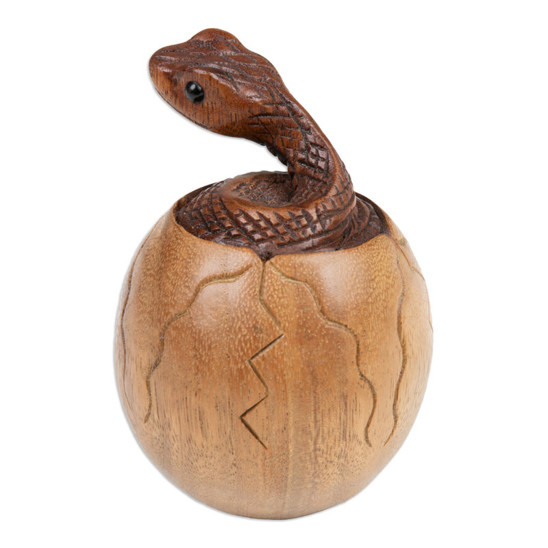 Sculpture en bois Dakota Fields The Baby Cobra