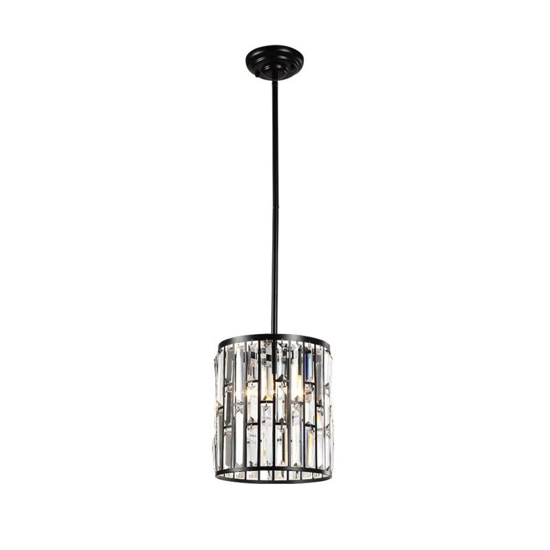 Luminaire suspendu cylindrique à 1 lumière