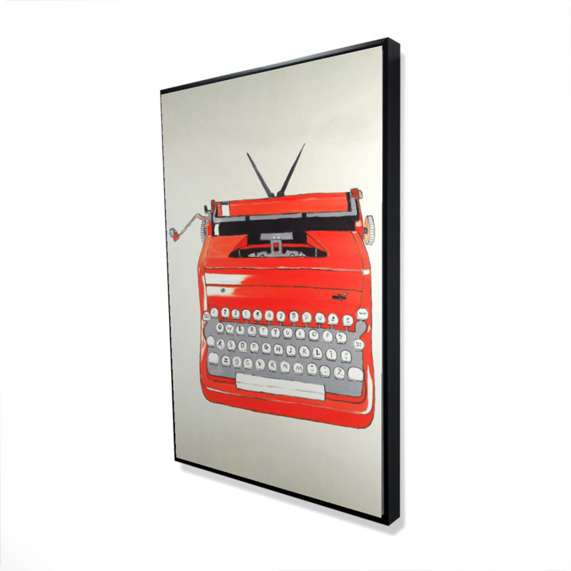 " Red Typewritter Machine "