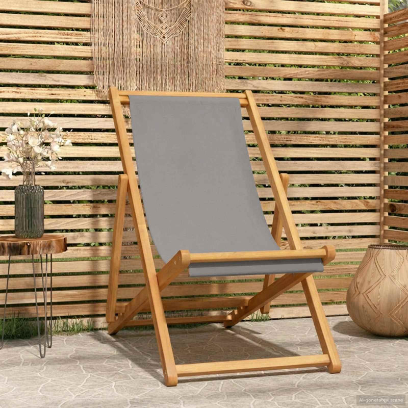 Beach Chair, Light Grey