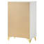 Commode blanche 5 tiroirs Chesney