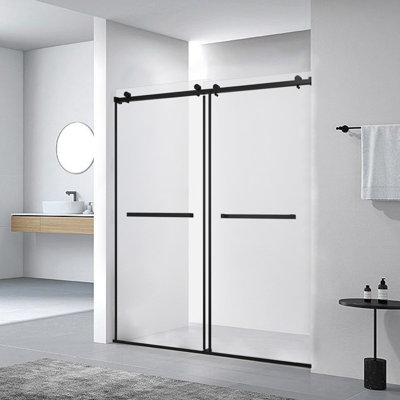 60" W x 76" H Semi-Frameless Shower Door