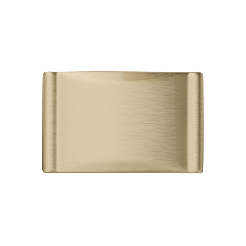 Poignée rectangulaire, Laiton satiné