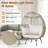 Chanakya Egg Chair with Stand-1656442293