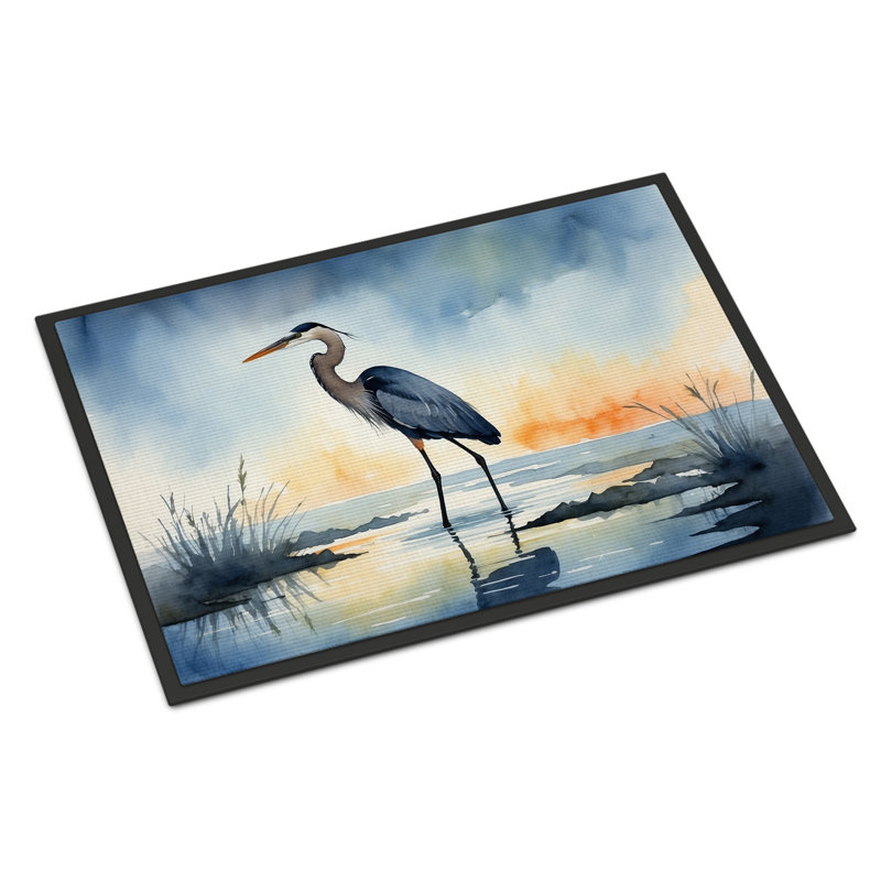 Paillasson Blue Heron, L 24 po x L 36 po