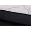 Matelas simple extra long, refroidissement avec support central, technologie Comfort, profondeur de 79,56 po, largeur de 38,63 po, hauteur de 11,12 po, blanc et bleu, rembourrage en acier, matériau en mousse, lit ajustable à base réglable-1968293348