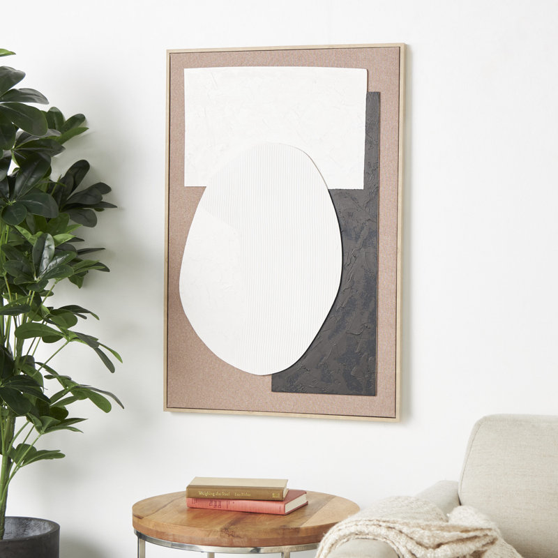 Rea Framed On Wood Minimalistic