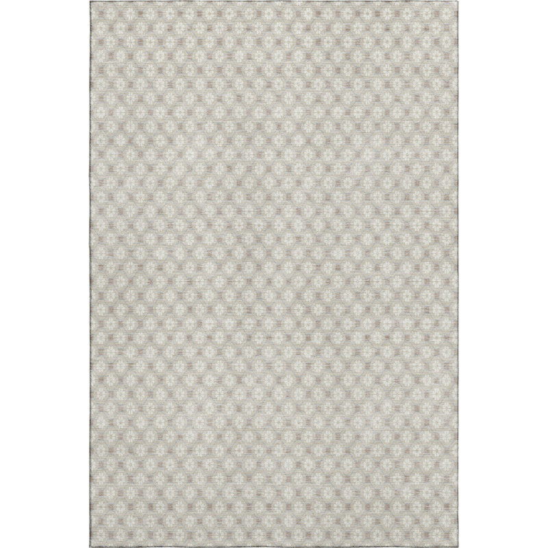 Premium Machine Washable Elize AMF1428 Lattice Rug, Rectangle 9' x 12'