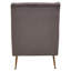 Azarion Grey Velvet Chair With Gold Finish Legs-93609981