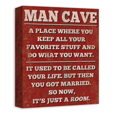 " Man Cave Red "