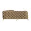 Chesterfield Corner Sofa L-Shape  with Gold Metal Legs-420624068-420588192