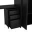 Full Size, Metal Loft Bed With Table Set And Wardrobe, Full