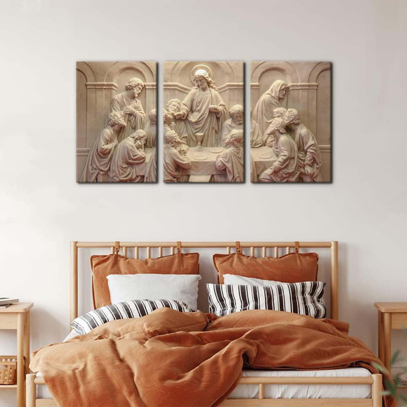 3 Piece Wrapped Canvas Print, 60 cm H x 120 cm W
