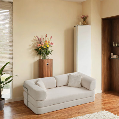 Convertible Sofa Bed With Matching Convertible Blanket Pillow