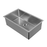 Noah Plus 33" L x 18" W Dual Mount Kitchen Sink with Basket Strainer