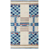 New Afghani Navajo Wool On Cotton 10'2" X 13'10" Ivory
