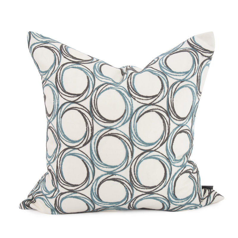 Coussin décoratif carré & insert, Indigo, H 20 po x l 20 po
