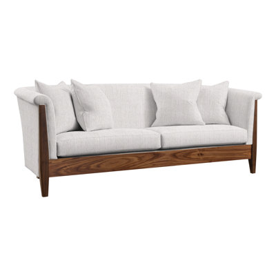 Canapé à accoudoirs roulés avec coussins réversibles de 84 po Walnut Grove
