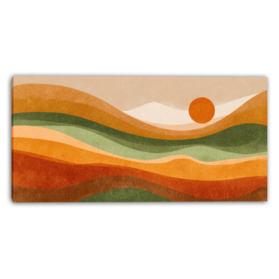 Golden Valley Wrapped Canvas Wall Art